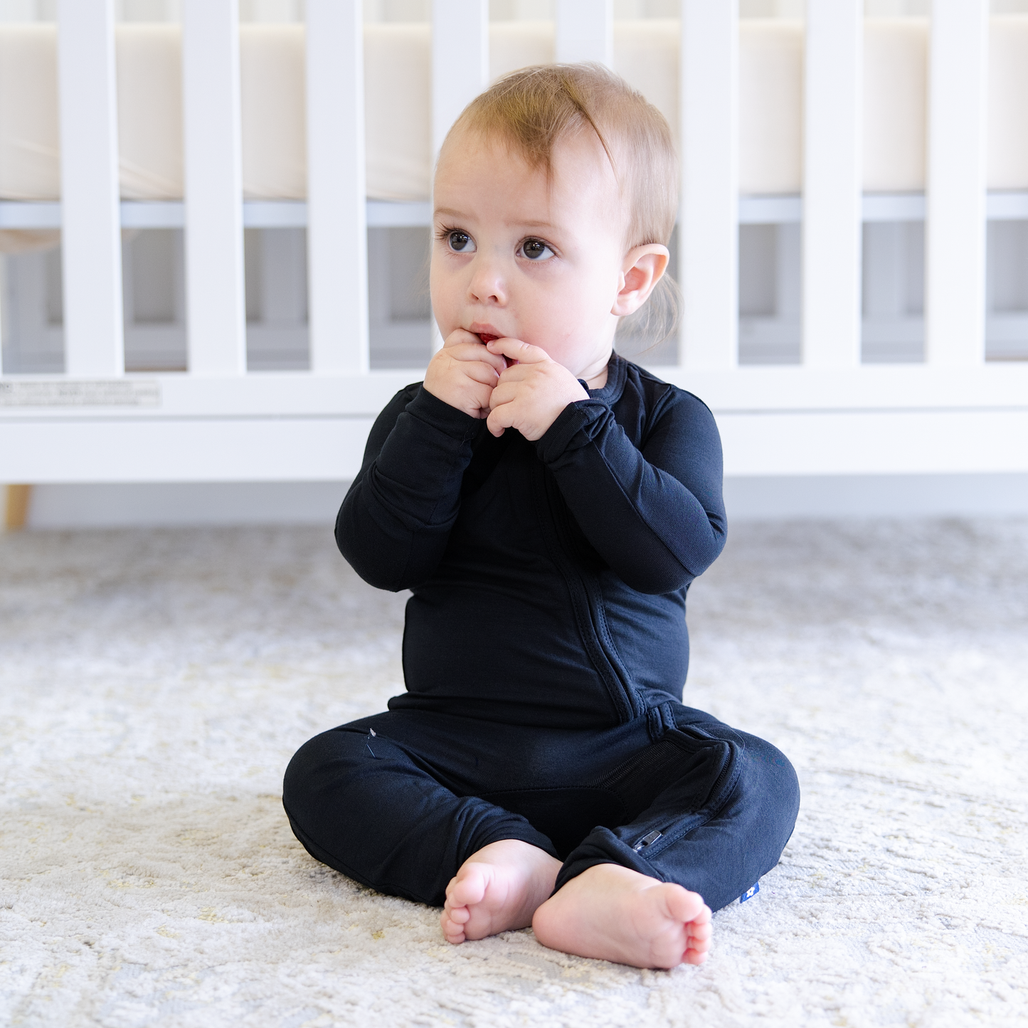 Zipper Romper in Black