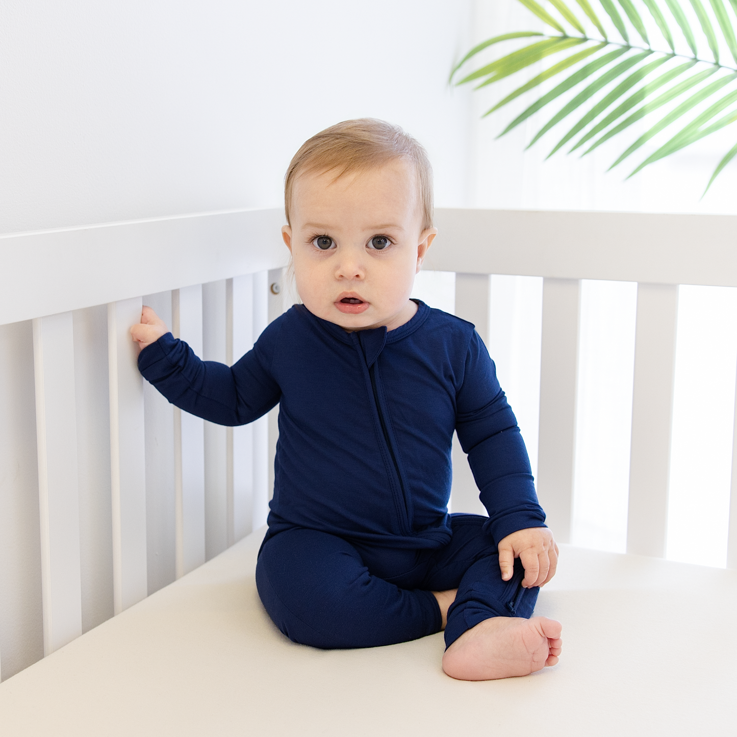 Zipper Romper in Larkspur