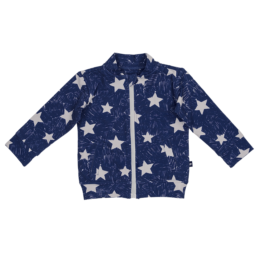 Bomber Jacket in Sky Sparks