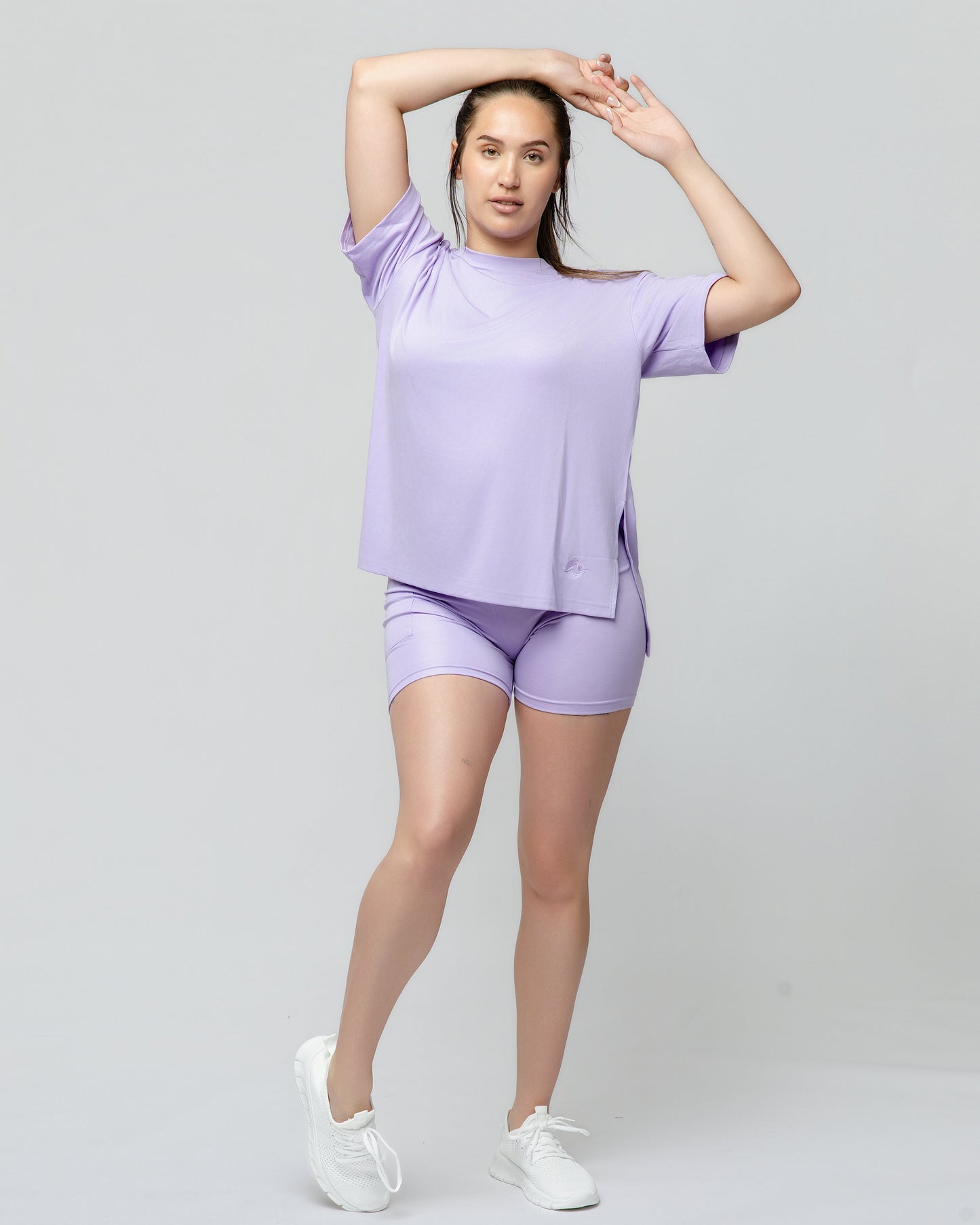 Cloud Lounge Short Set in Lilac