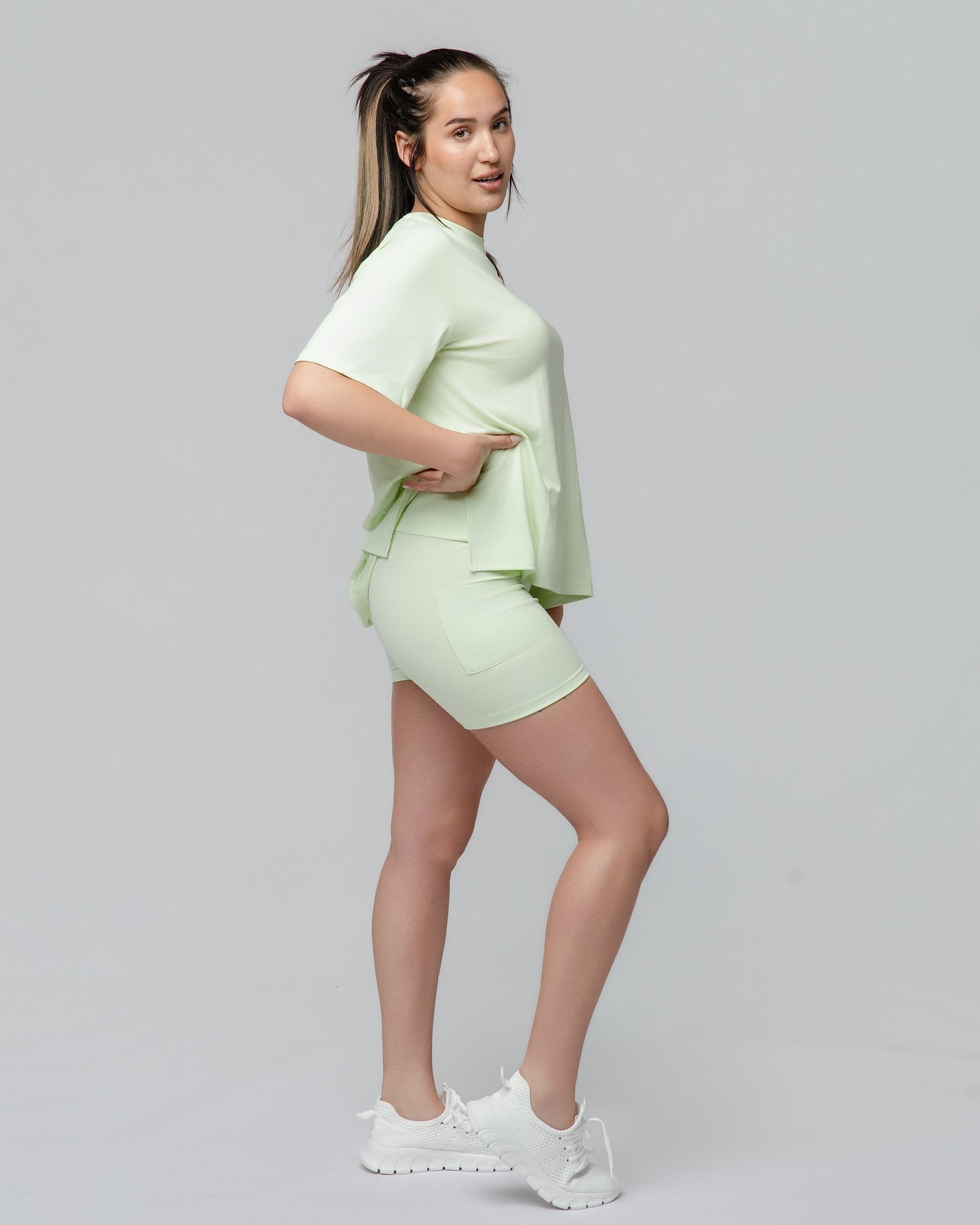 Cloud Lounge Short Set in Mint