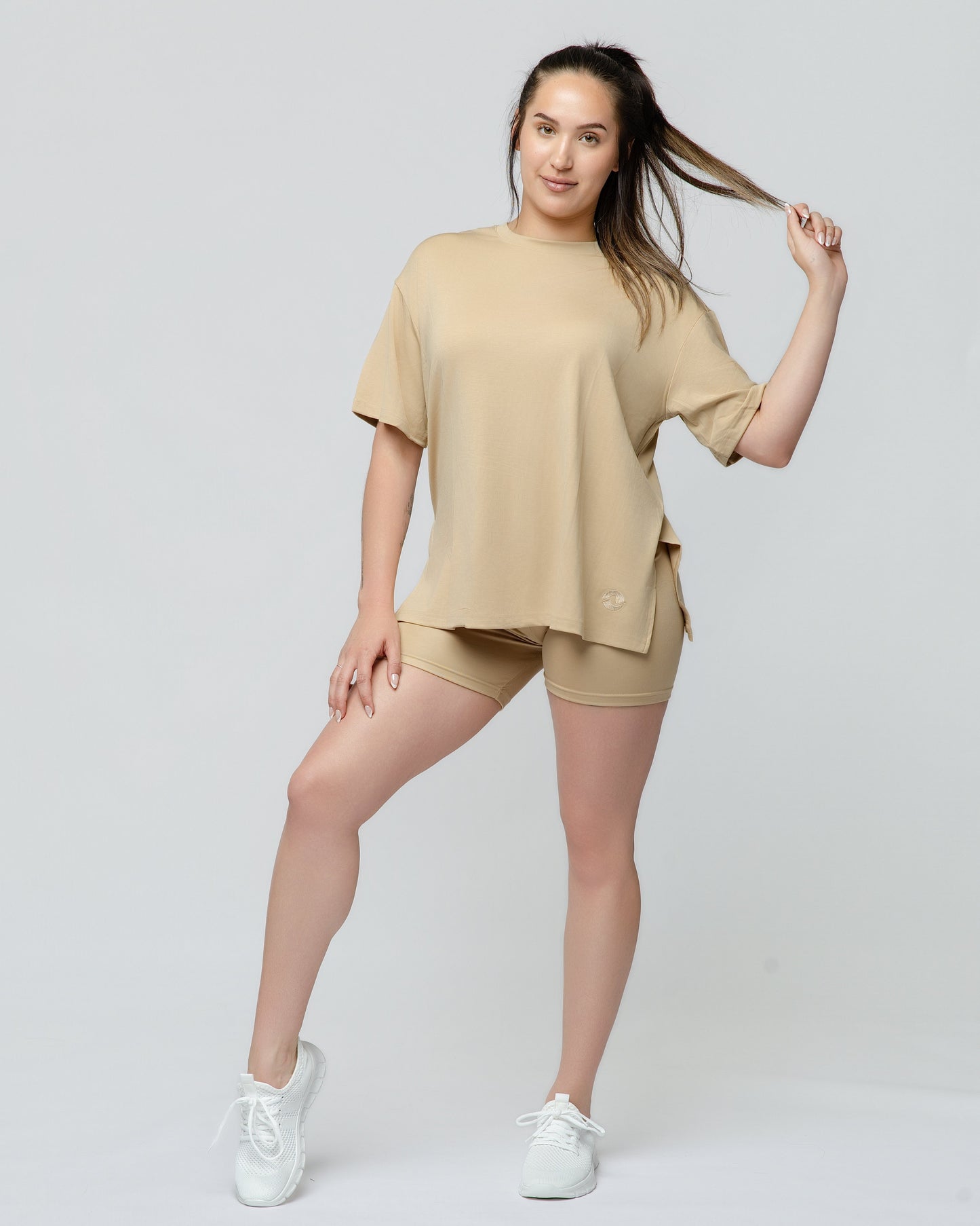Cloud Lounge Short Set in Mocha