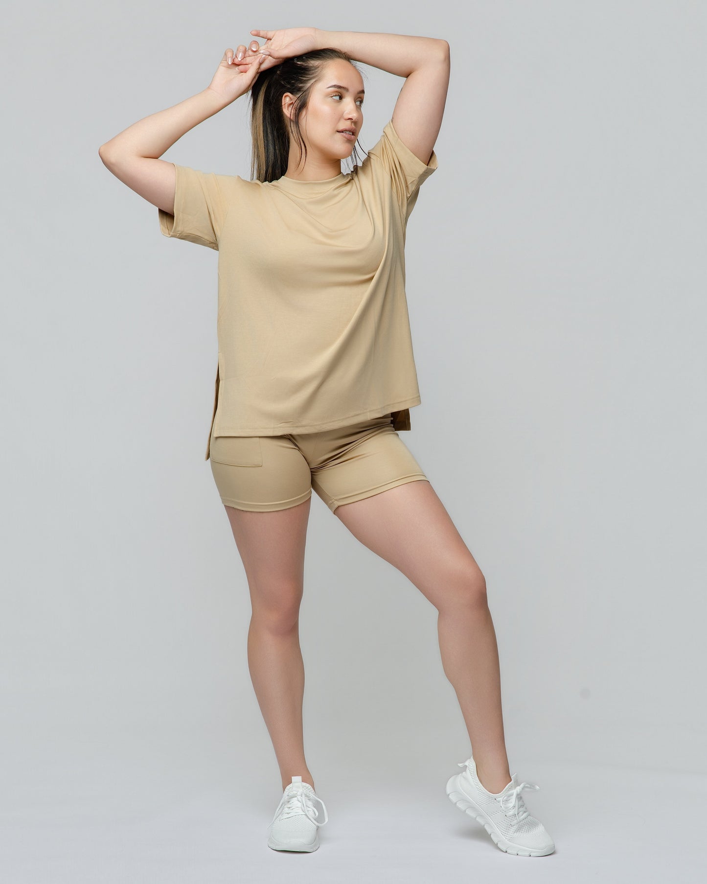 Cloud Lounge Short Set in Mocha