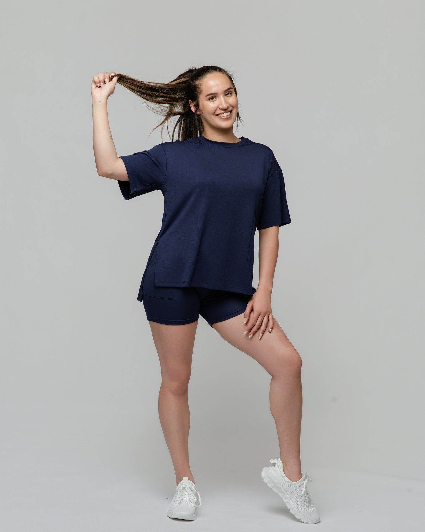 Cloud Lounge Short Set in Navy