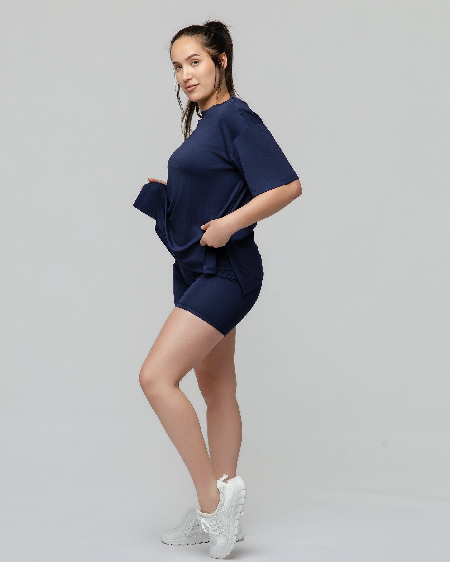 Cloud Lounge Short Set in Navy