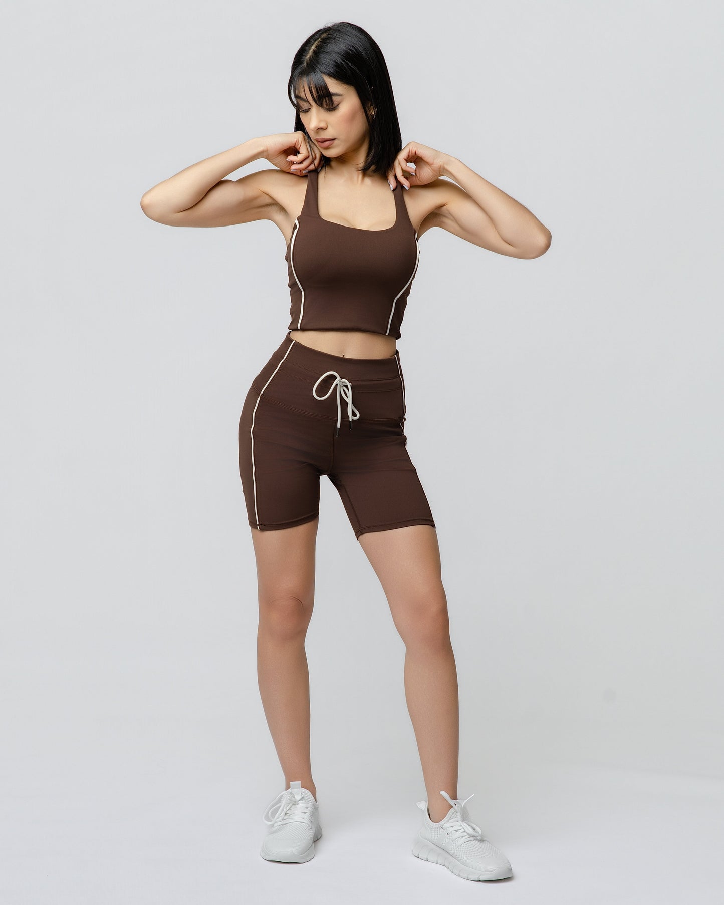 Momentum Piped Tank in Brown
