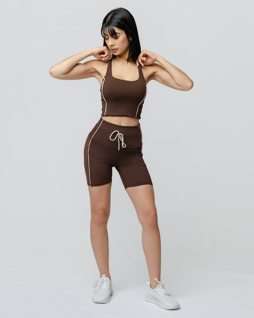 Momentum Piped Tank in Brown
